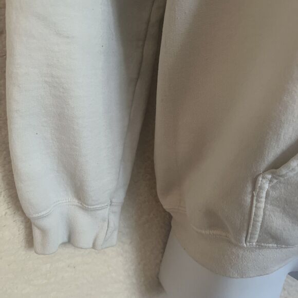 Pineapple Willy's White Hoodie Size Small Pull Over Front Pockets Sweat Shirt - Picture 6 of 8